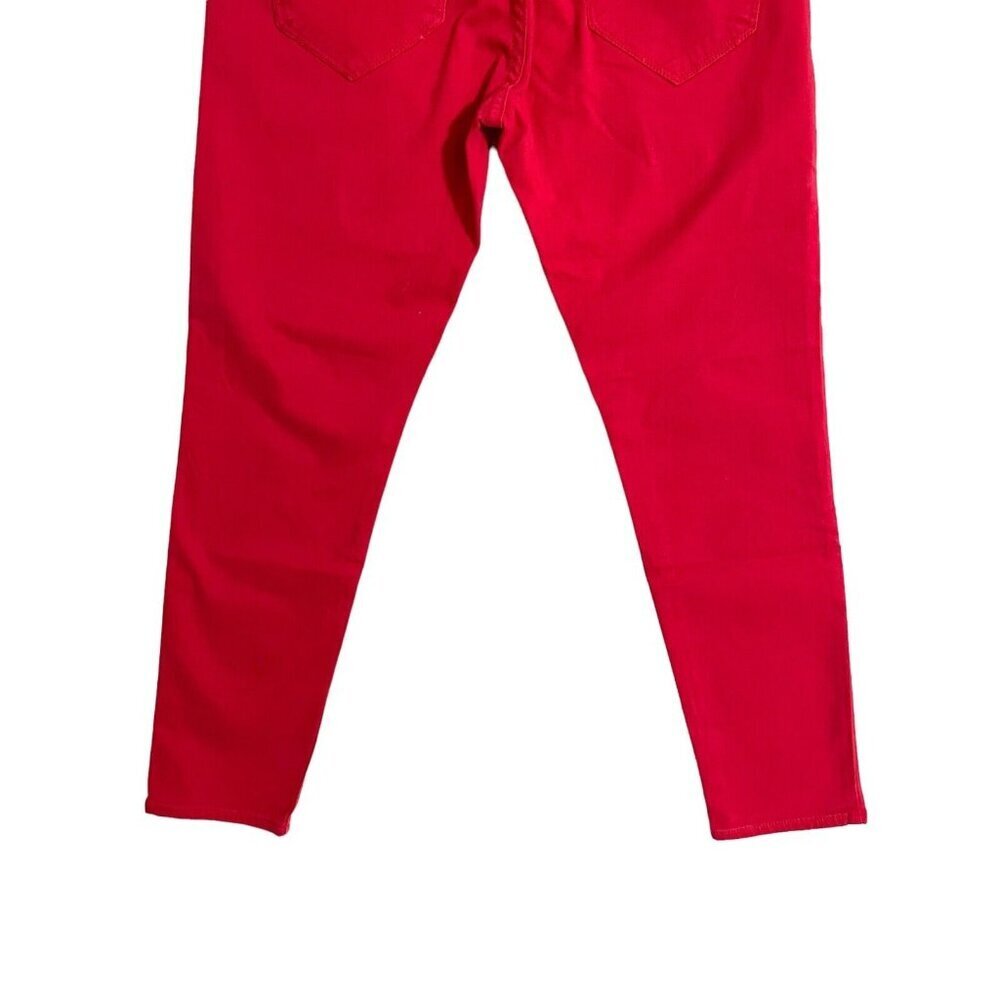 IT! Jeans Midrise Ankle Skinny Red Denim Jeans SZ 27 NWT - Picture 8 of 10